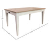 AMERICANA MODERN DINING Dining Table 60 in. x 38 in. Rect to 78 in. (18 in. Leaf)
