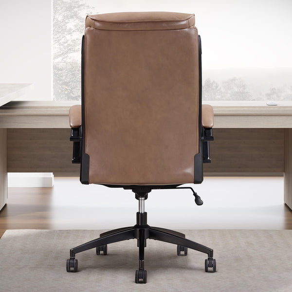 DC#370-SMLT - SMOOTH LATTE Leather Desk Chair - Parker House Furniture