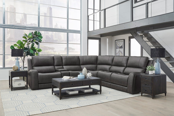 BELMONT - AUTUMN FOG 6pc Zero-Gravity Modular Power Reclining