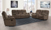 COOPER - SHADOW BROWN Manual Triple Reclining Sofa