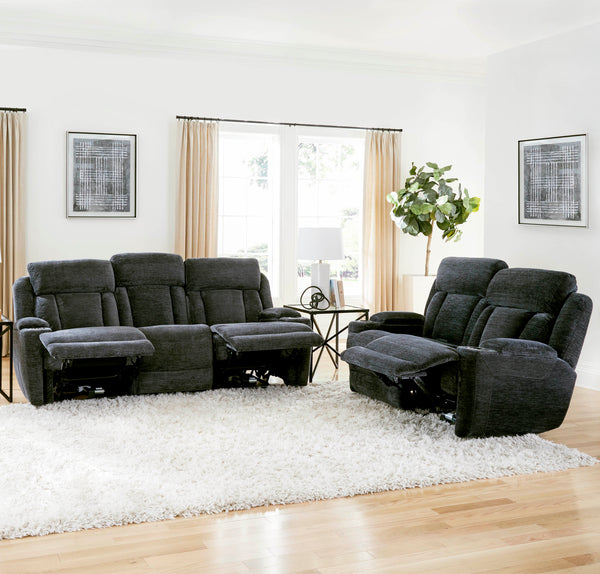 DALTON - LUCKY CHARCOAL Power Loveseat - Parker House Furniture