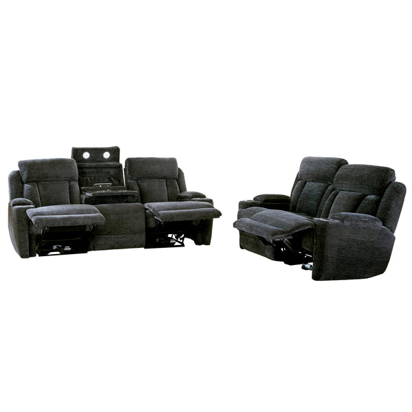 DALTON - LUCKY CHARCOAL Power Sofa Group - Parker House Furniture