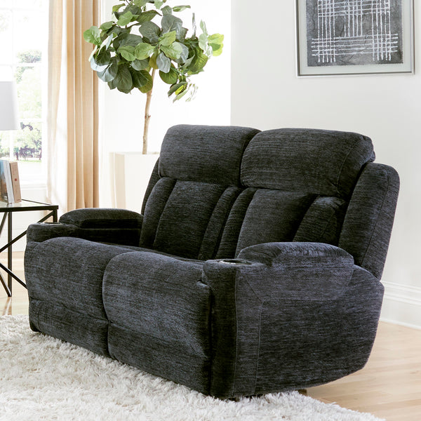 DALTON - LUCKY CHARCOAL Power Loveseat - Parker House Furniture