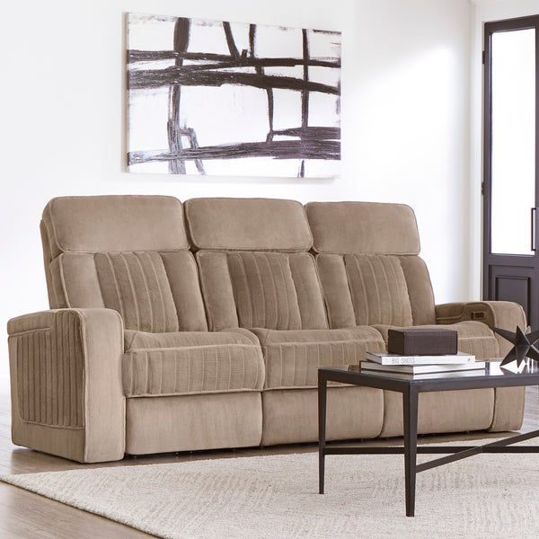 EQUINOX - MUSHROOM Power Sofa with Power Headrests - Parker House