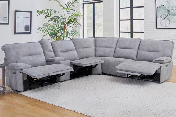 GLADIATOR - SKY 6pc Modular Power Reclining Sectional with Power