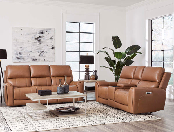 HANCOCK - APPLE CIDER Power Zero Gravity Console Loveseat - Parker