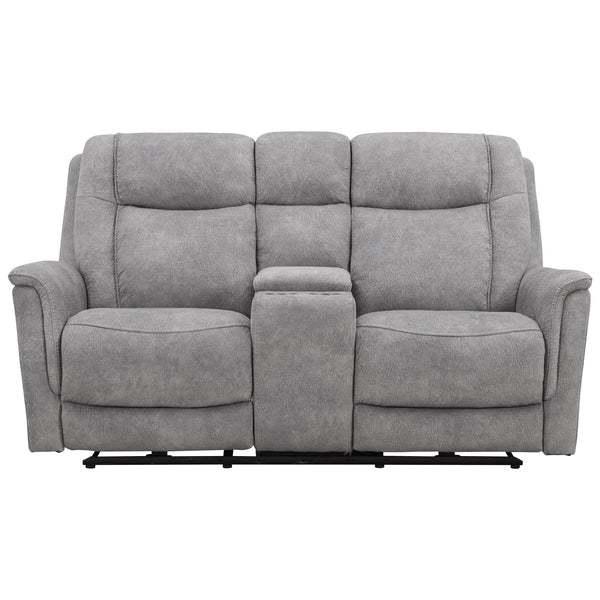 LINUS - HUDSON GREY Power Zero Gravity Console Loveseat - Parker
