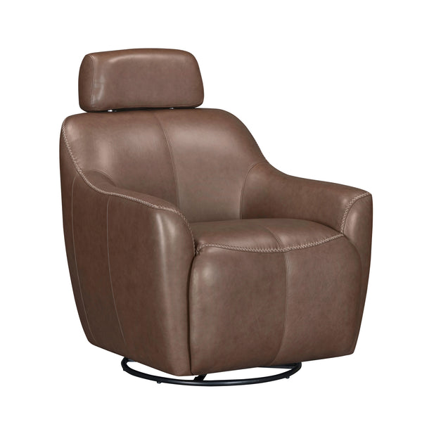 MILES - RENAISSANCE TOBACCO Swivel Gliding Accent Chair - Parker