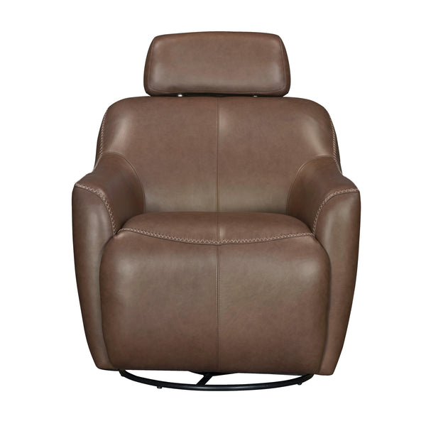 MILES - RENAISSANCE TOBACCO Swivel Gliding Accent Chair - Parker