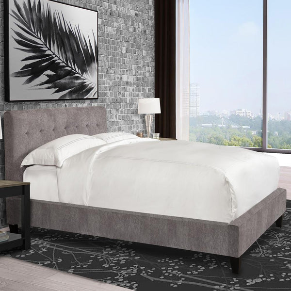 Kingページ JODY - CORNFLOWER King Bed 6/6 (Grey) - Parker House Furniture