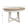 AMERICANA MODERN DINING 48-66" Round Dining Table and 4 Upholstered Chairs