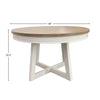 AMERICANA MODERN DINING Dining Table 48 in. Round to 66 in. (18 in. Leaf)
