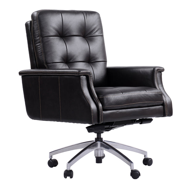 DC 128 Verona Coffee DESK CHAIR Leather Desk Chair Parker