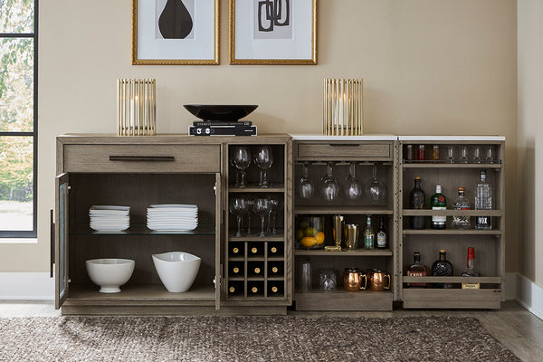Server outlet bar cabinet