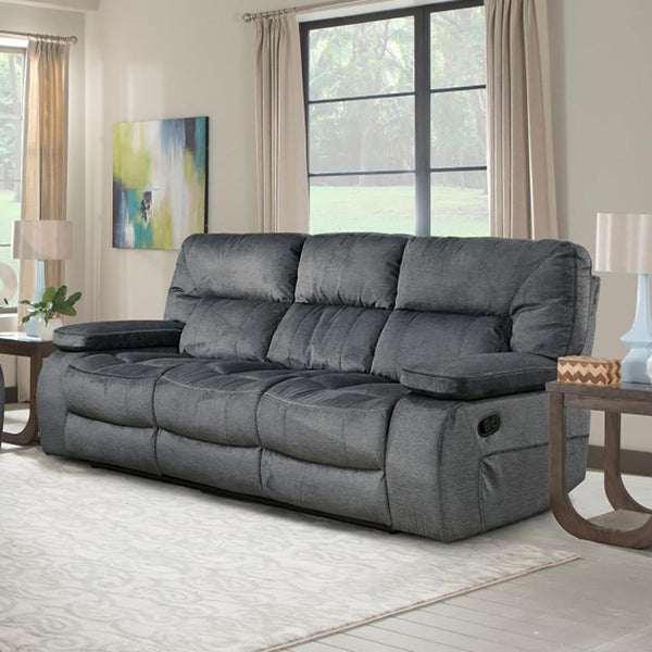 Triple reclining store sofa