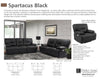 SPARTACUS - BLACK Power Reclining Collection