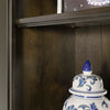 SHOREHAM - MEDIUM ROAST Bookcase with Peninsula Desk