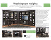 WASHINGTON HEIGHTS 11pc Entertainment Library Wall