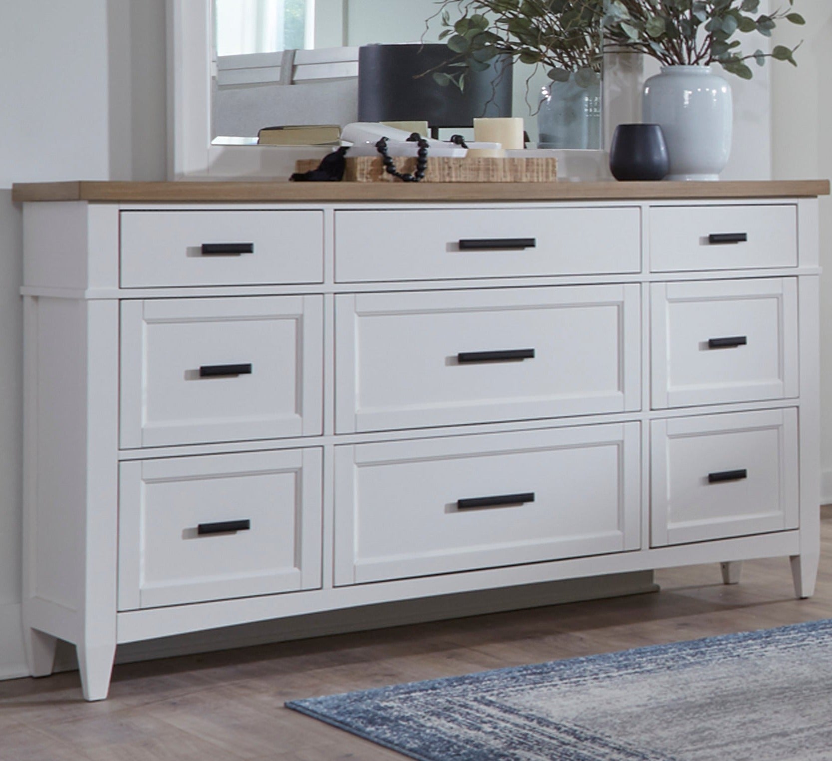 Americana Modern 9 Drawer Dresser - Parker House Americana Modern 9 Drawer Dresser - Parker House