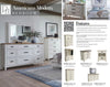 AMERICANA MODERN BEDROOM King 6/6 Shelter Bed