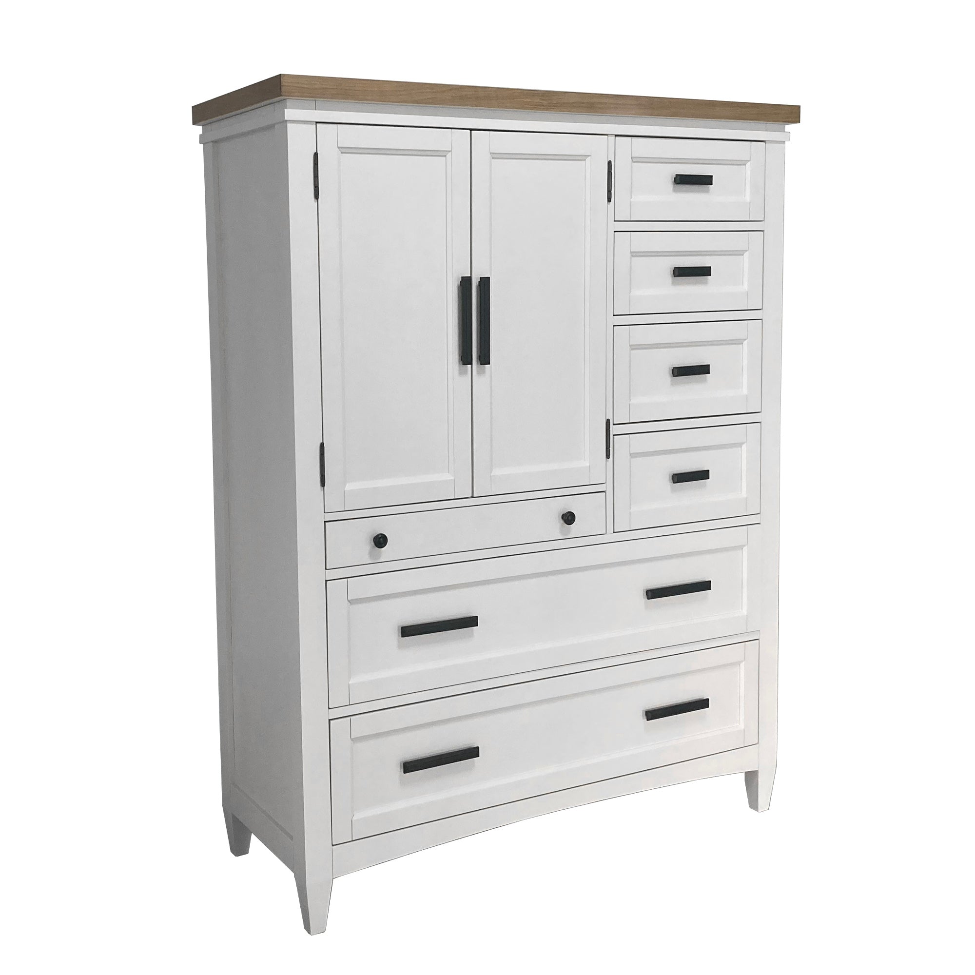 AMERICANA MODERN BEDROOM 2 Door Chest with 7 Drawers & Workstation