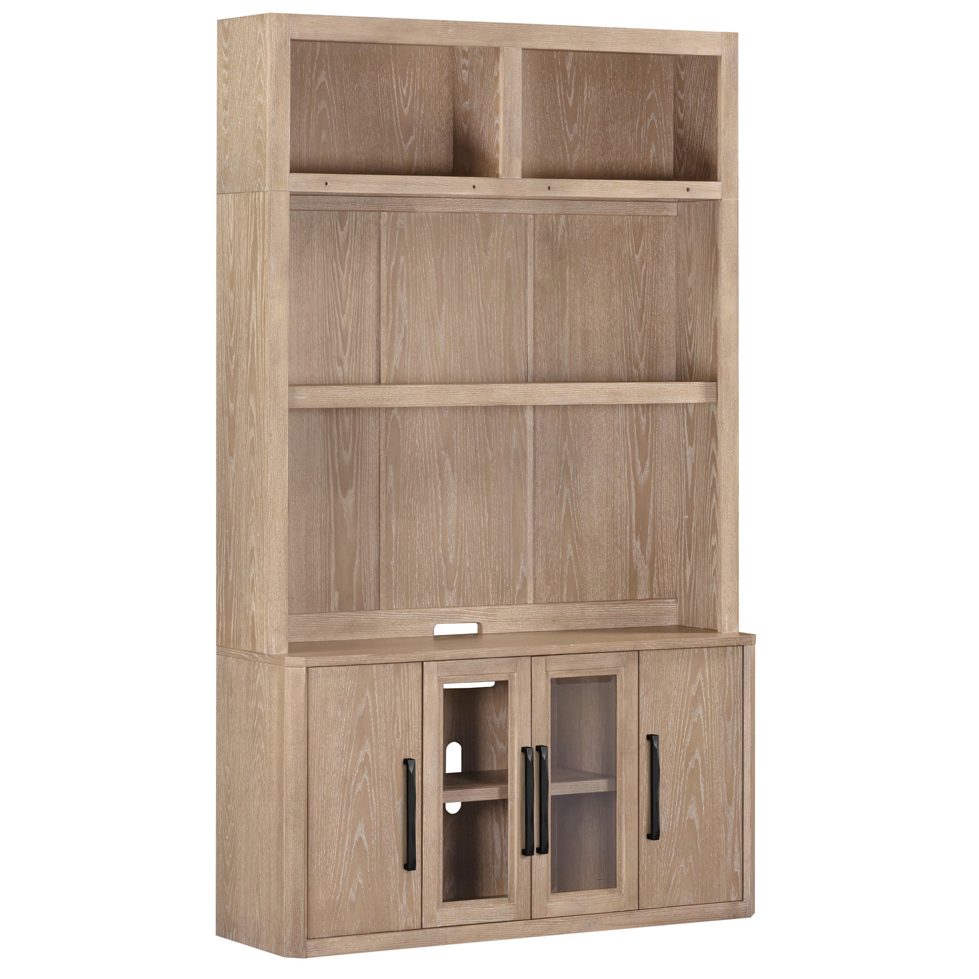 BRECKENRIDGE 56" Console with Bookcase TV Hutch