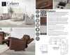 CALGARY - STONE 6pc Modular Power Reclining Sectional