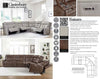 CANTERBURY - ACORN 6pc Zero Gravity Modular Power Reclining Sectional