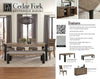 CEDAR FORK DINING Rectangle Leg Table