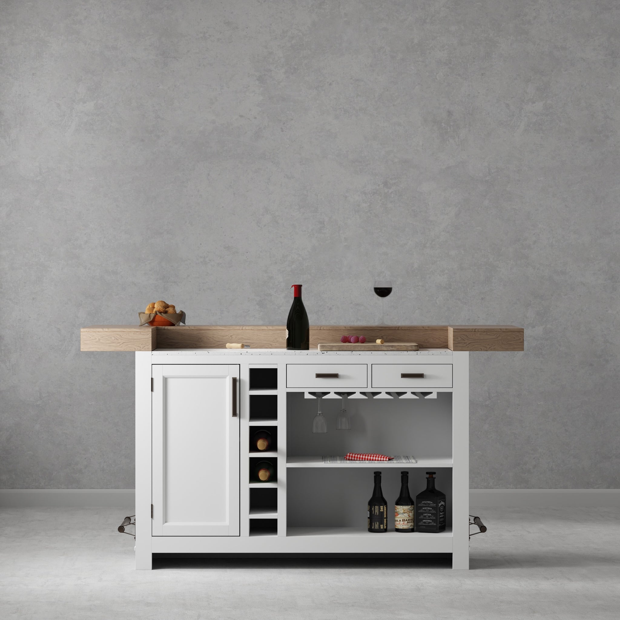 House Furniture in. DINING AMERICANA Bar 78 with quartz Parker Complete - MODERN
