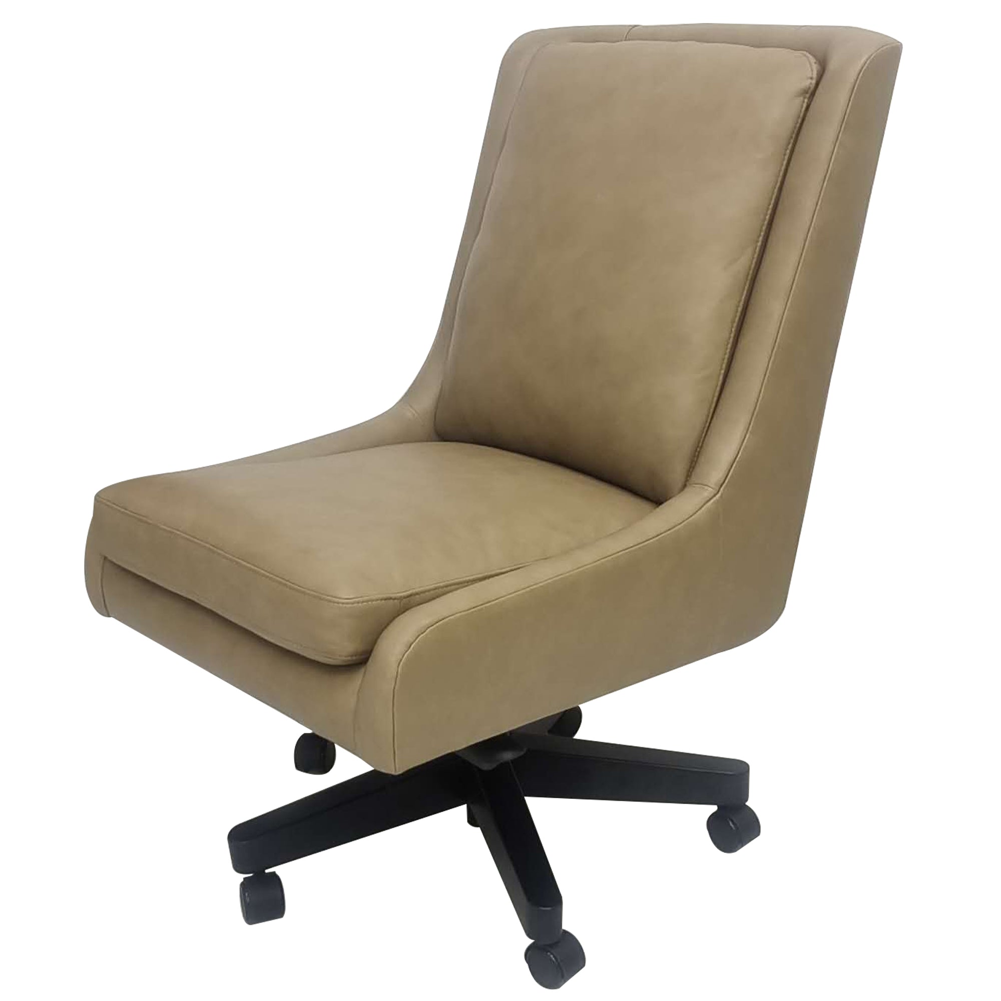 DC#131-LTCR- LOTUS CREAM Leather Desk Chair