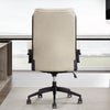 DC#370-ATLI - ANTIQUE LINEN Leather Desk Chair