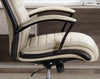 DC#370-ATLI - ANTIQUE LINEN Leather Desk Chair
