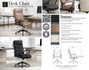 DC#370-SMLT - SMOOTH LATTE Leather Desk Chair