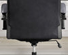 DC#370-SMBK - SMOOTH BLACK Leather Desk Chair