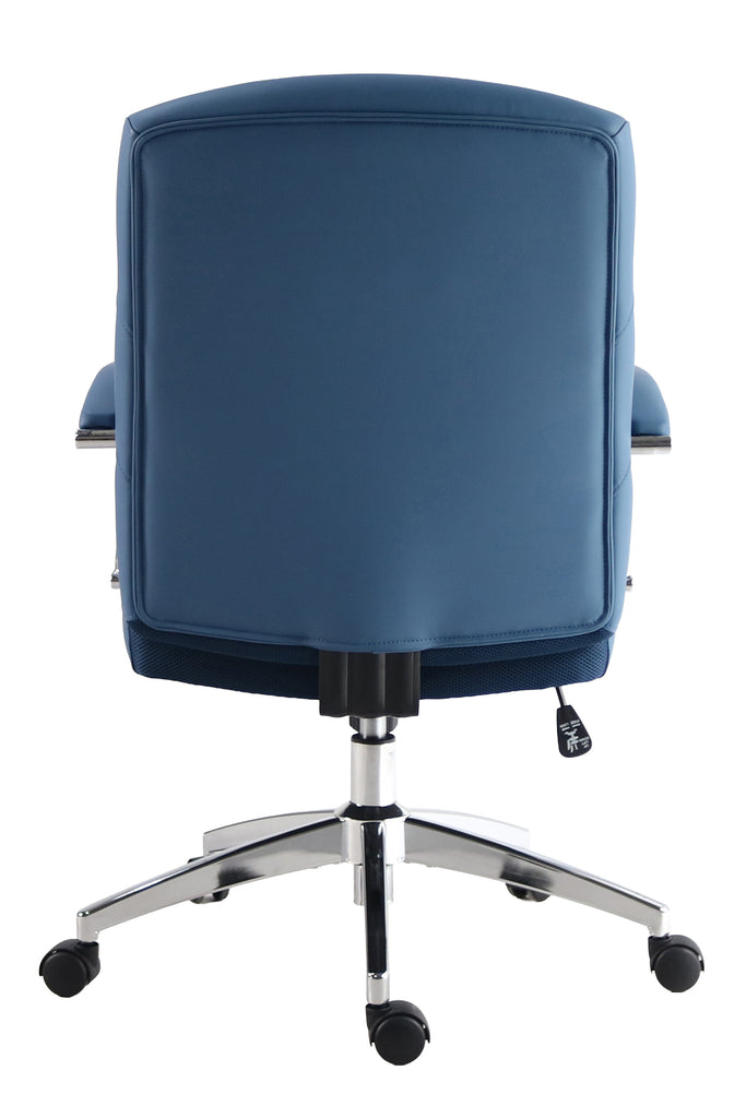 DC-601-SFSB - SOFTY STEEL BLUE Vegan Leather Desk Chair - Parker