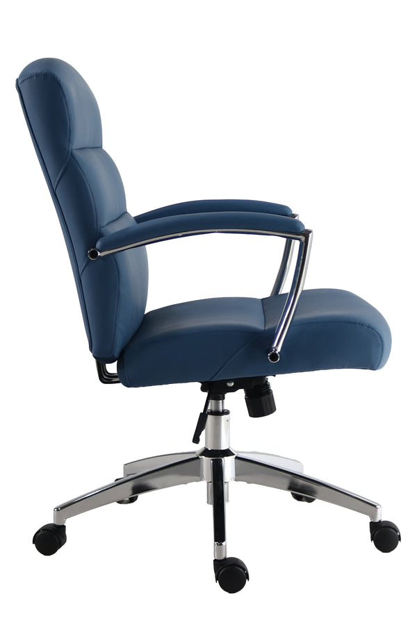 DC-601-SFSB - SOFTY STEEL BLUE Vegan Leather Desk Chair - Parker House ...