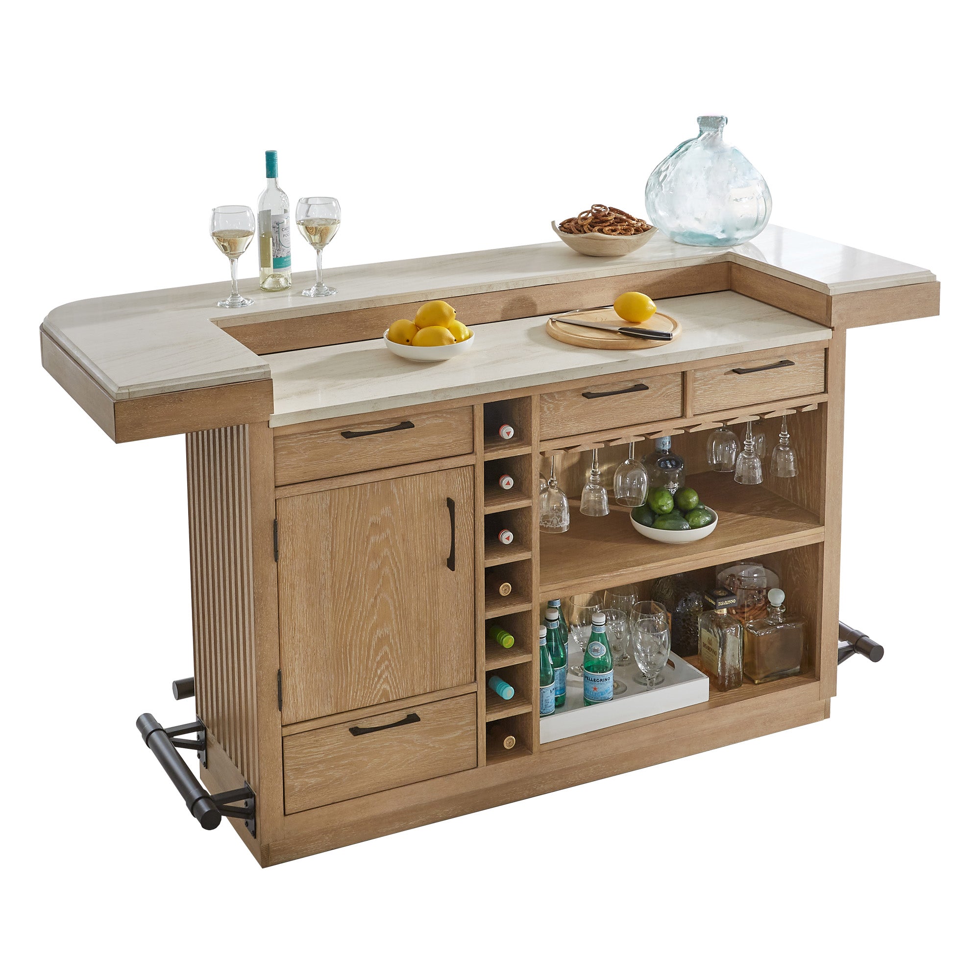 ESCAPE Dining 78" Bar with Stone Top