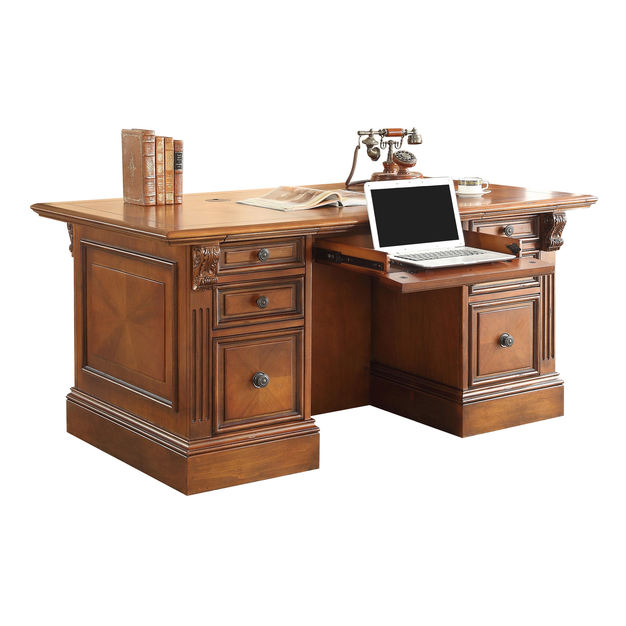 HUNTINGTON Double Pedestal Executive Desk