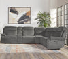 ALPINE - AIRY MIDNIGHT 6pc Zero Gravity Modular Power Reclining Sectional