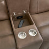 ATLANTIS - SMOOTH LATTE Power Zero Gravity Console Loveseat