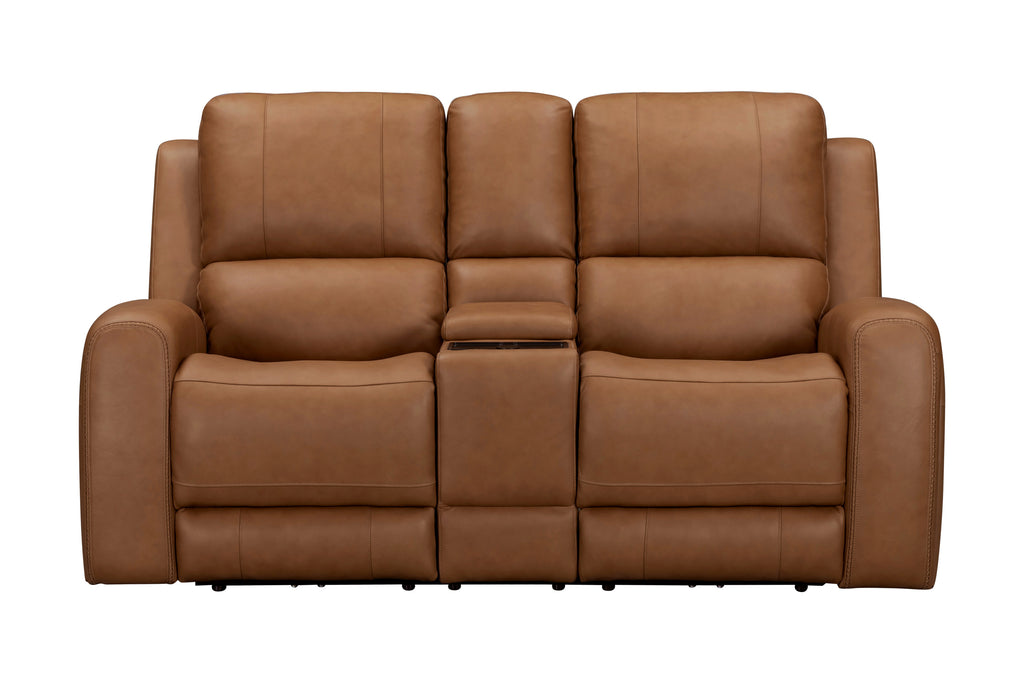 BELMONT - LYRIC CARAMEL Zero-Gravity Power Loveseat - Parker House