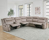 BLAKE - DESERT TAUPE 6pc Modular Reclining Sectional with Console