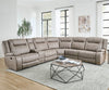 BLAKE - DESERT TAUPE 6pc Modular Reclining Sectional with Console