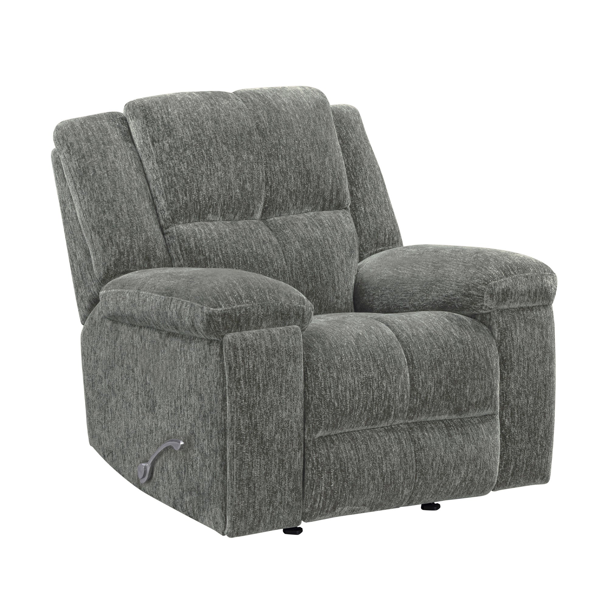 BRONCO - PLUSH CHARCOAL Manual Rocker Recliner