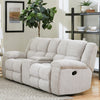 BUSTER - OPAL TAUPE Manual Dual Reclining Console Loveseat