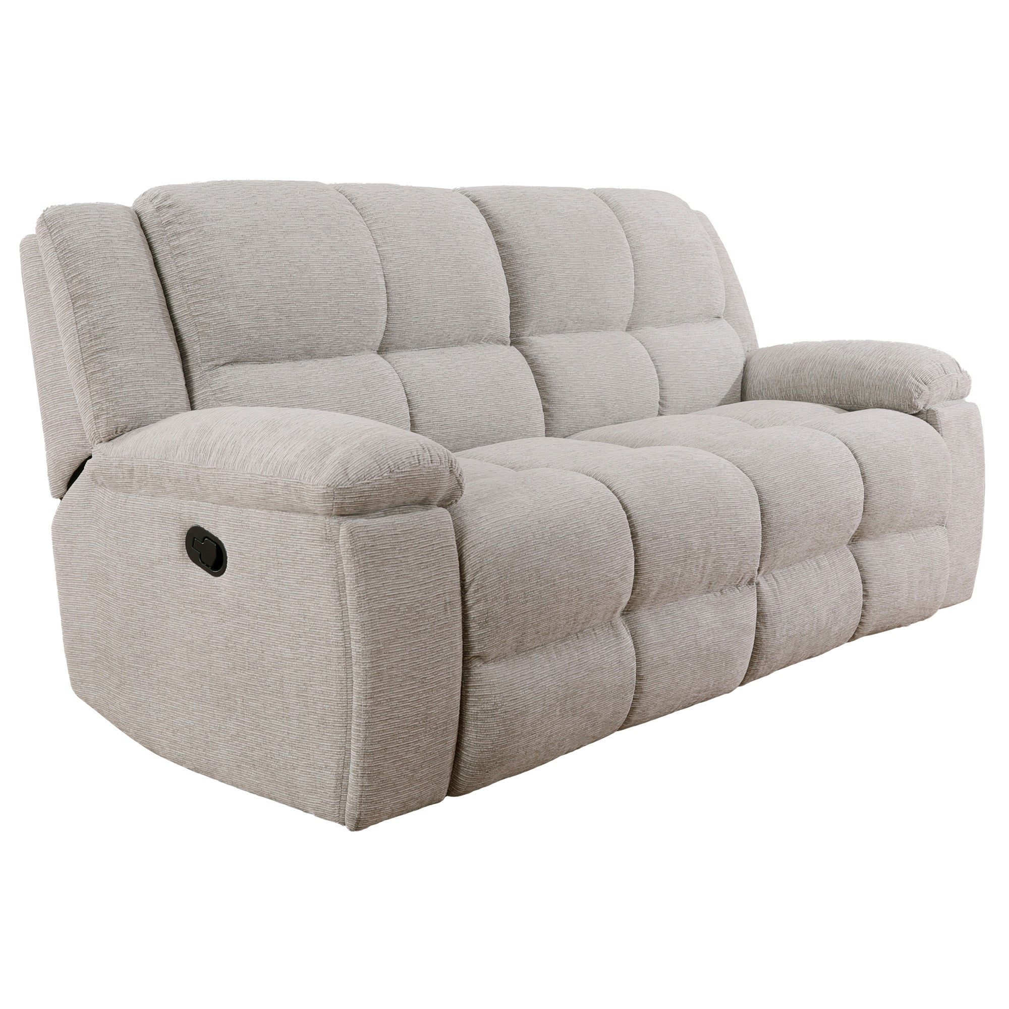 BUSTER - OPAL TAUPE Manual Dual Reclining Sofa