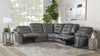 CALDWELL - TAHOE CHARCOAL 6pc Modular Power Reclining Sectional