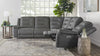CALDWELL - TAHOE CHARCOAL 6pc Modular Power Reclining Sectional