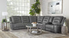 CALDWELL - TAHOE CHARCOAL 6pc Modular Power Reclining Sectional